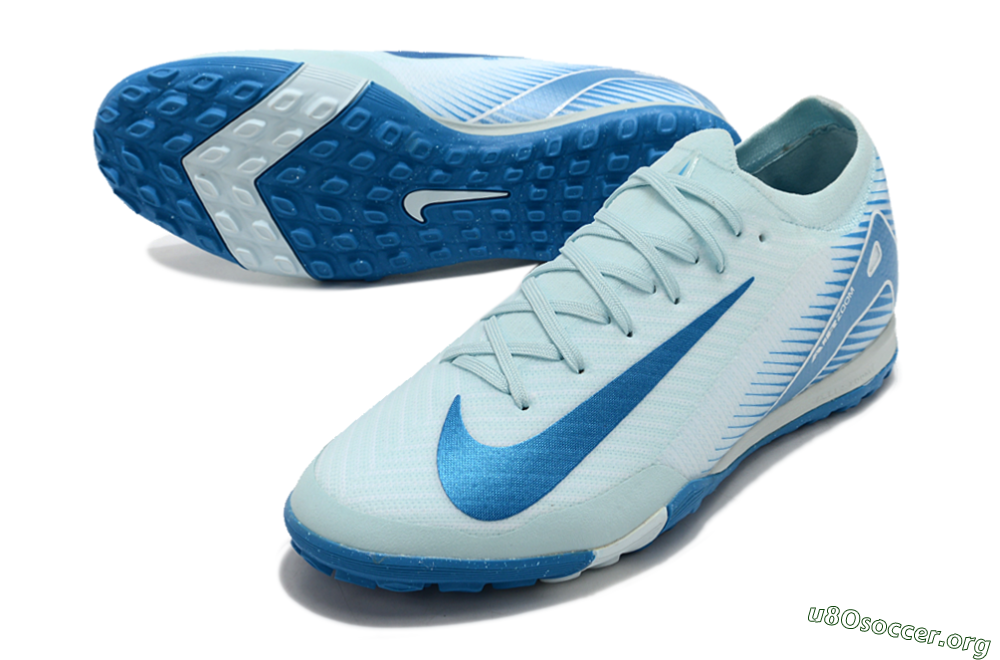 Nike Air Zoom Mercurial Vapor 16 Elite TF Football Shoes - Jade/Beige/Blue 0
