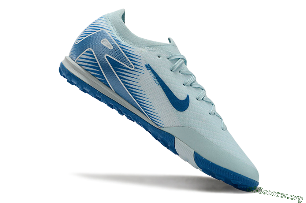 Nike Air Zoom Mercurial Vapor 16 Elite TF Football Shoes - Jade/Beige/Blue 4