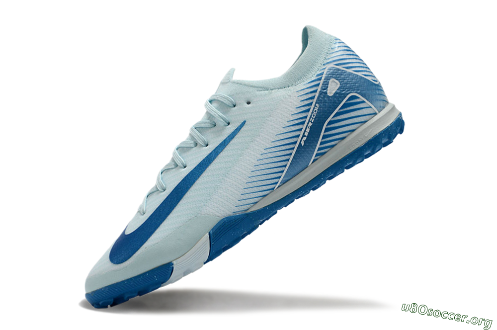 Nike Air Zoom Mercurial Vapor 16 Elite TF Football Shoes - Jade/Beige/Blue 5