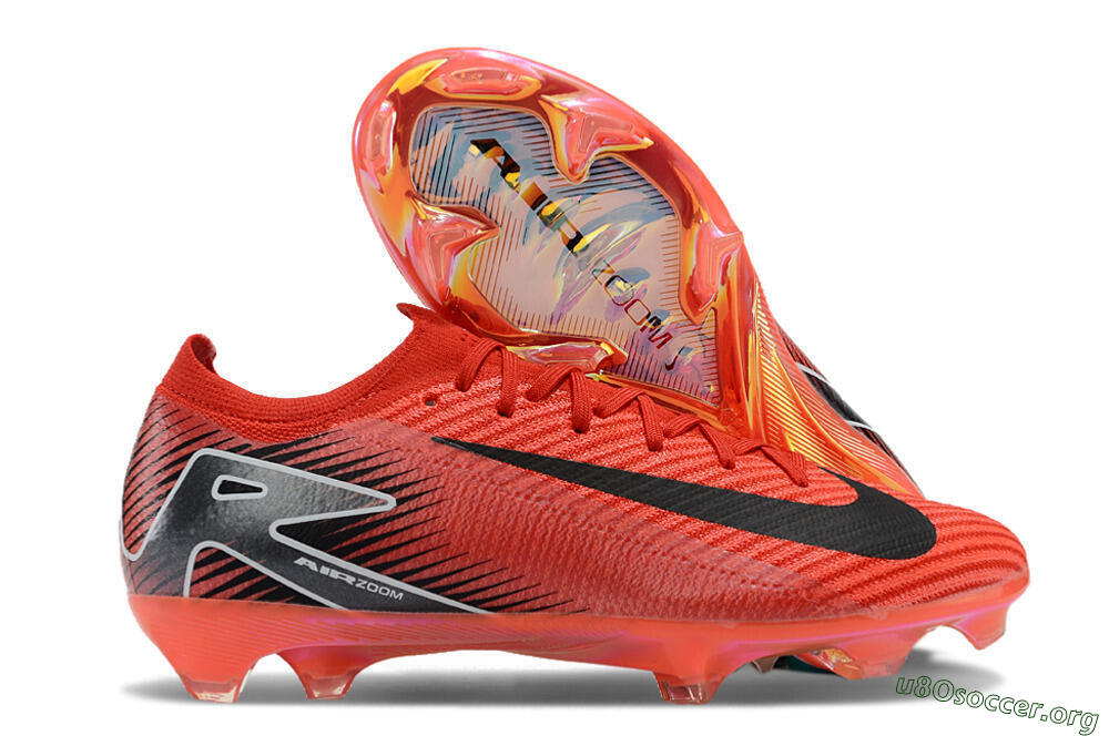 Nike Air Zoom Mercurial Vapor 16 Elite FG Football Boots - Red/White/Black 2