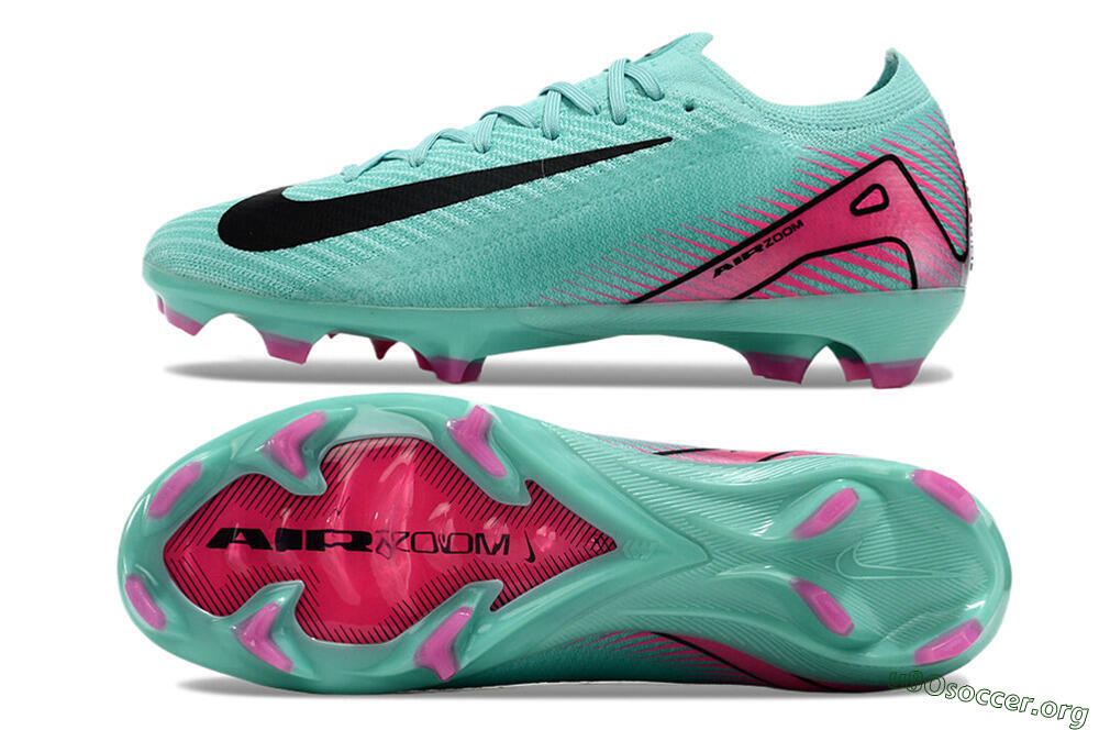 Nike Air Zoom Mercurial Vapor 16 Elite FG Football Boots - Jade/Black/Pink 1