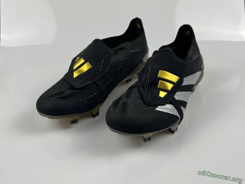 Adidas Predator Elite Foldover Tongue FG Football Boots - Black/White/Gold