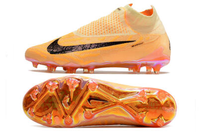 Nike Phantom GX Elite DF Link Blaze Pack FG Football Boots - Citron Tint/Burgundy Crush