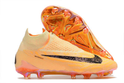 Nike Phantom GX Elite DF Link Blaze Pack FG Football Boots - Citron Tint/Burgundy Crush