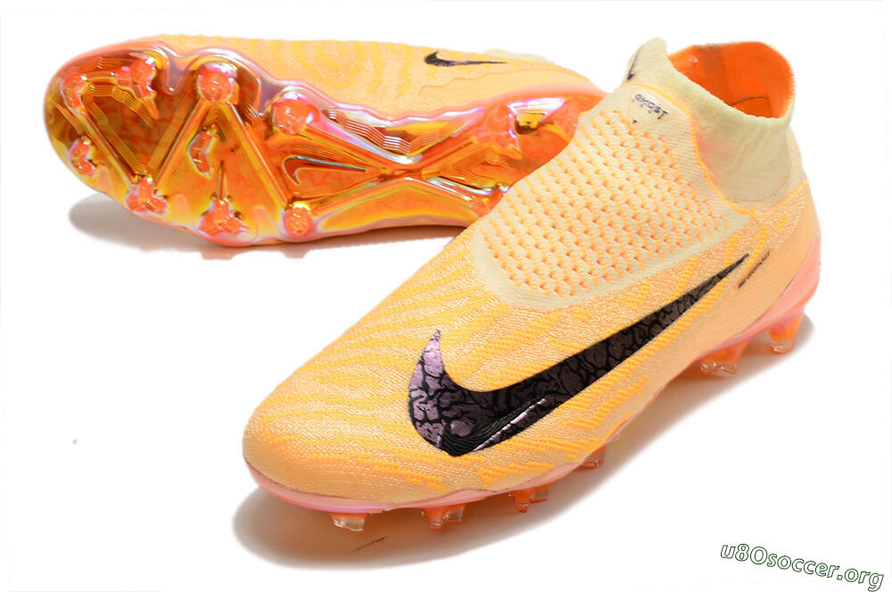Nike Phantom GX Elite DF Link Blaze Pack FG Football Boots - Citron Tint/Burgundy Crush 0