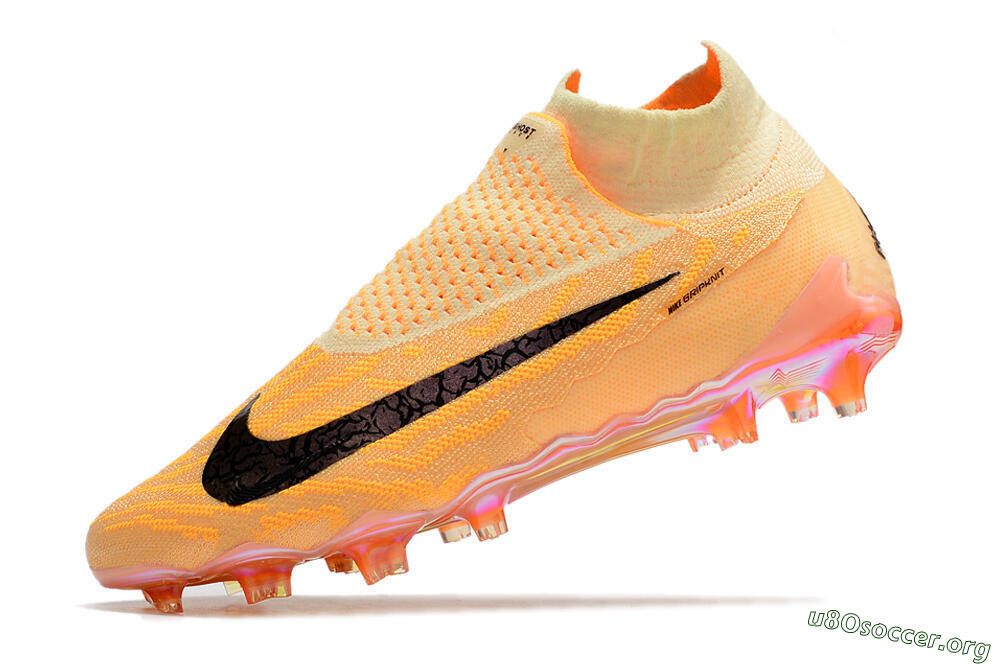 Nike Phantom GX Elite DF Link Blaze Pack FG Football Boots - Citron Tint/Burgundy Crush 5