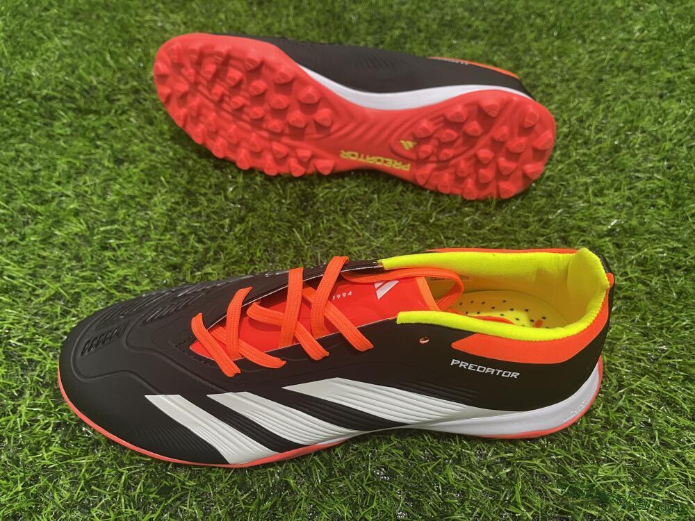 Adidas Predator 24 Elite TF Football Shoes - Black/White/Orange