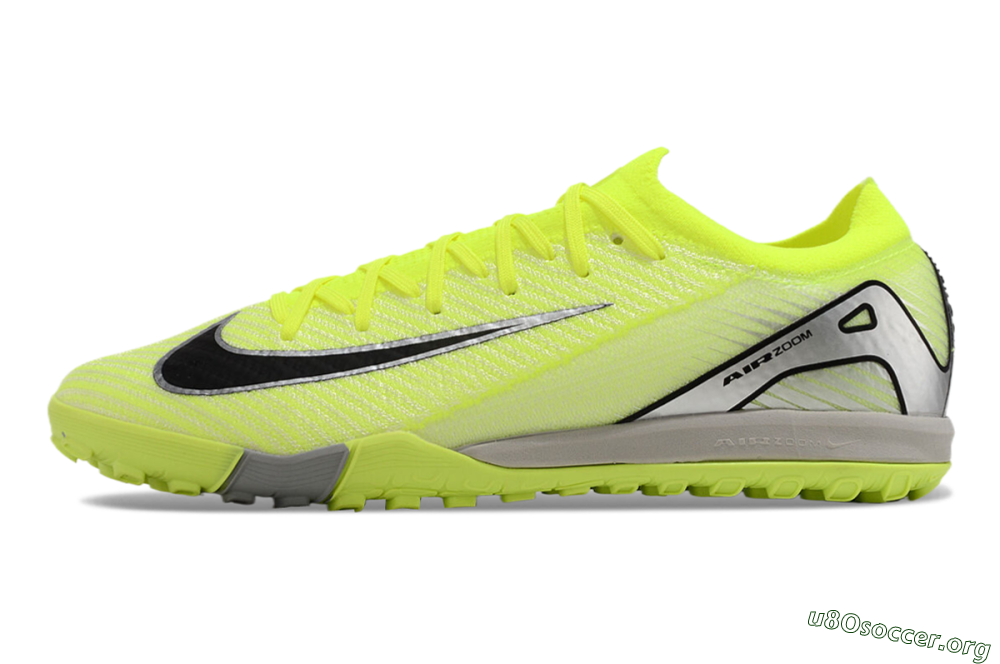 Nike Air Zoom Mercurial Vapor 16 Elite TF Football Shoes - Yellow/Black/Silver/Grey 3