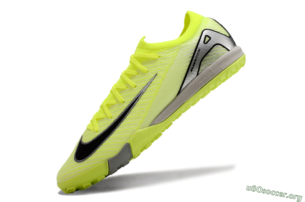 Nike Air Zoom Mercurial Vapor 16 Elite TF Football Shoes - Yellow/Black/Silver/Grey 4