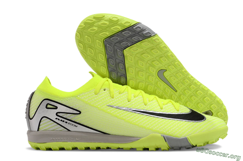 Nike Air Zoom Mercurial Vapor 16 Elite TF Football Shoes - Yellow/Black/Silver/Grey 2