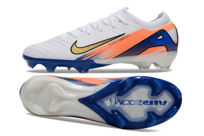 Nike Air Zoom Mercurial Vapor 16 Elite FG Football Boots - White/Yellow/Orange/Blue