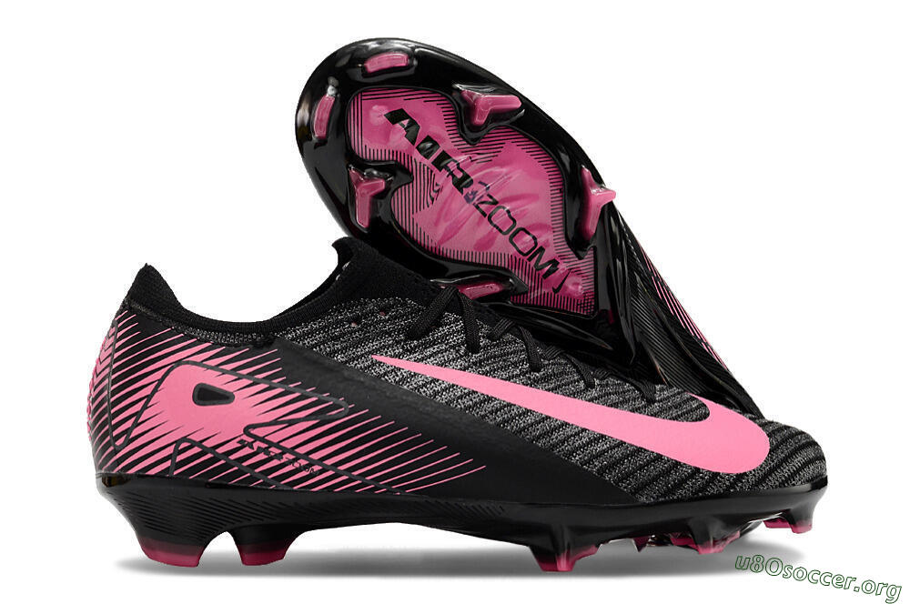 Nike Air Zoom Mercurial Vapor 16 Elite FG Football Boots - Black/Pink 2