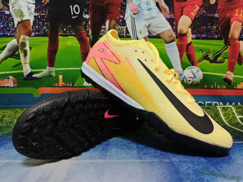 Nike Air Zoom Mercurial Vapor 16 Elite TF Football Shoes - Yellow/Black/Orange