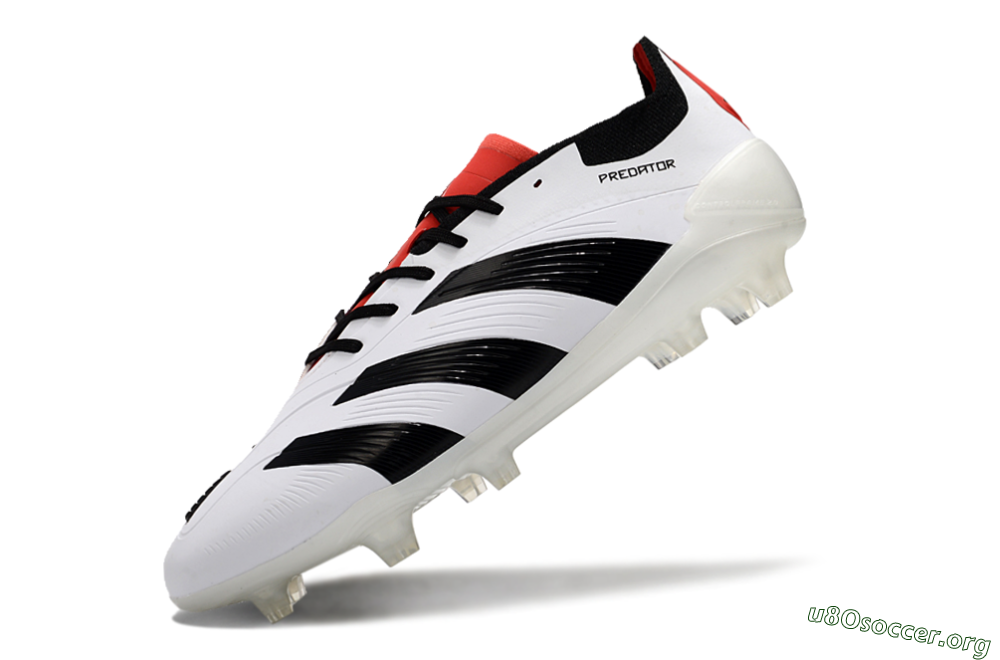 Adidas Predator 24 Elite FG Football Boots - White/Black/Red 5
