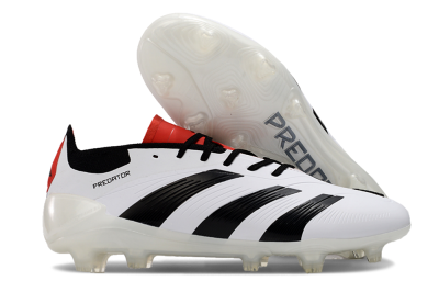 Adidas Predator 24 Elite FG Football Boots - White/Black/Red