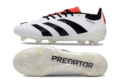 Adidas Predator 24 Elite FG Football Boots - White/Black/Red
