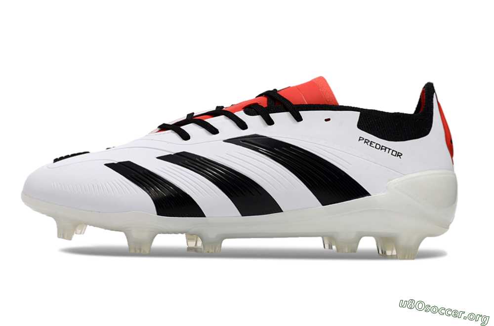 Adidas Predator 24 Elite FG Football Boots - White/Black/Red 3
