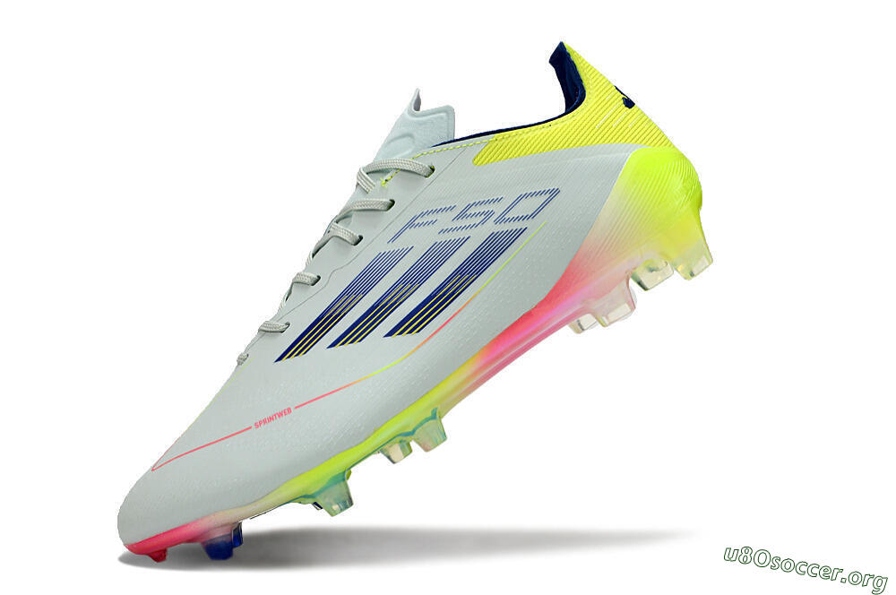 Adidas F50 Elite FG Football Boots - Blue/Pink/Yellow 5
