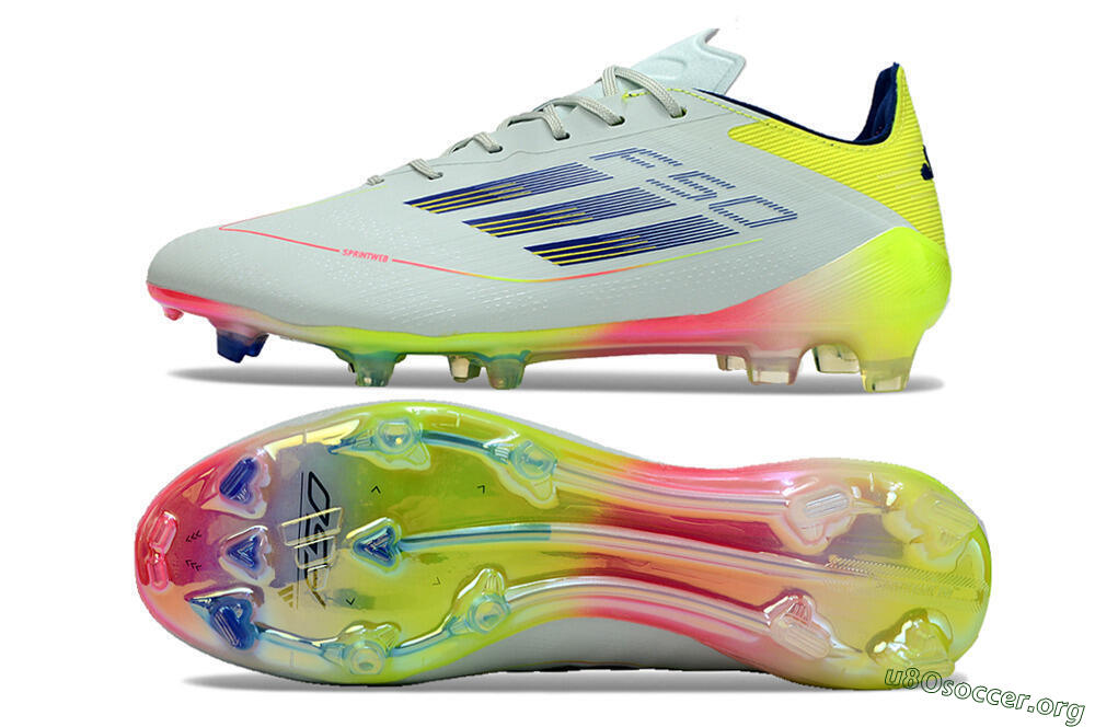 Adidas F50 Elite FG Football Boots - Blue/Pink/Yellow 1