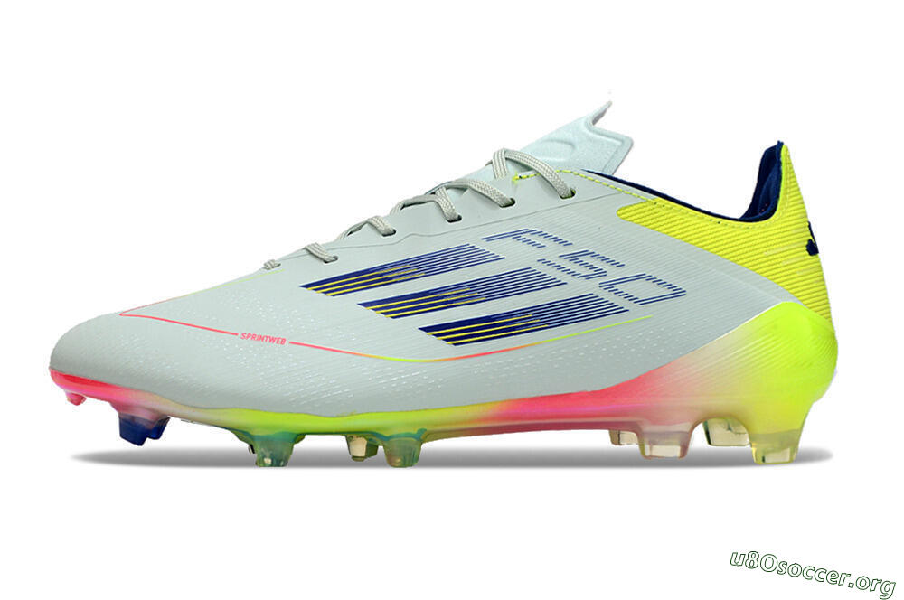 Adidas F50 Elite FG Football Boots - Blue/Pink/Yellow 3