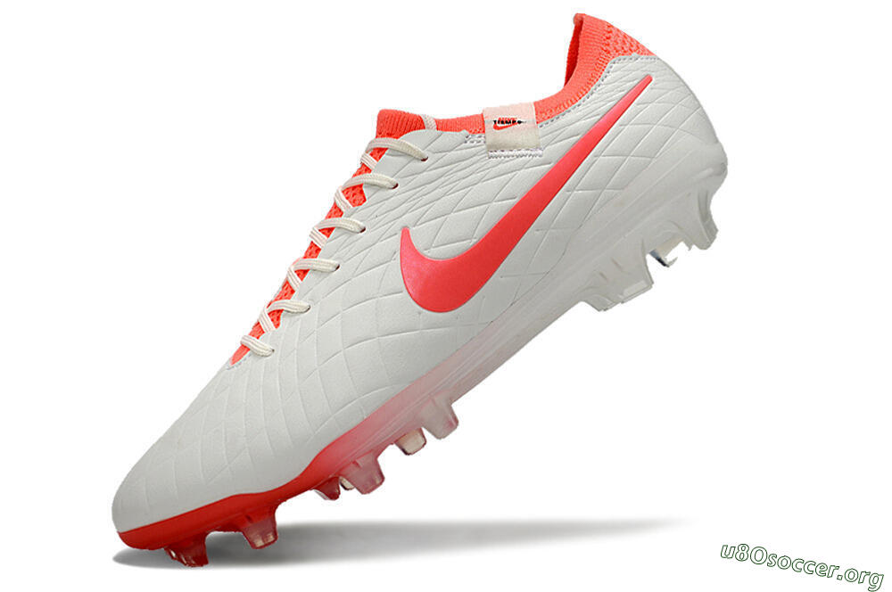 Nike Tiempo Legend 10 Elite FG Football Boots - White/Red 5