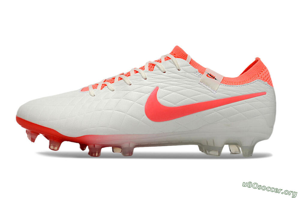 Nike Tiempo Legend 10 Elite FG Football Boots - White/Red 3