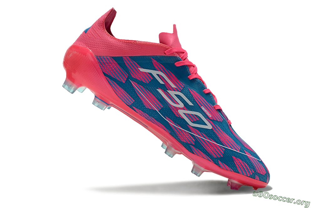 Adidas F50 Elite FG Football Boots - Pink/Blue/White 4