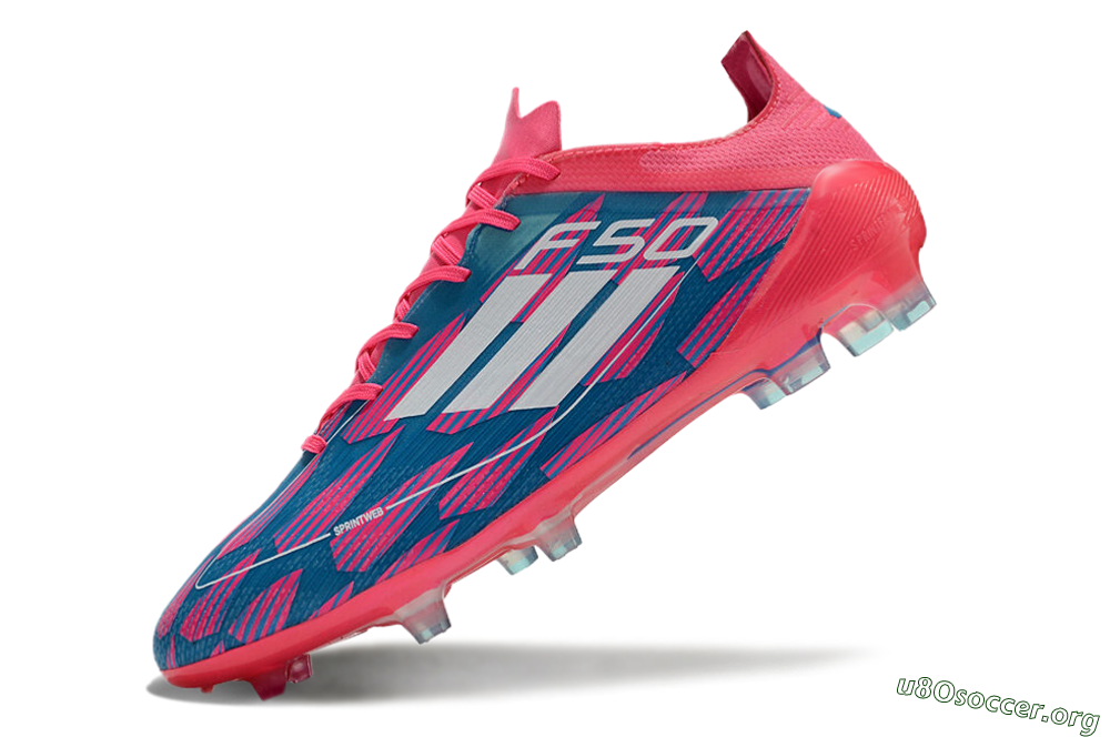 Adidas F50 Elite FG Football Boots - Pink/Blue/White 5