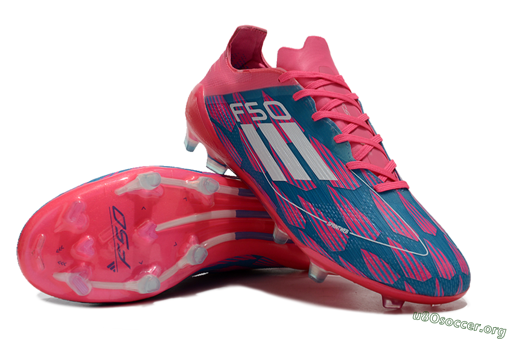 Adidas F50 Elite FG Football Boots - Pink/Blue/White 0