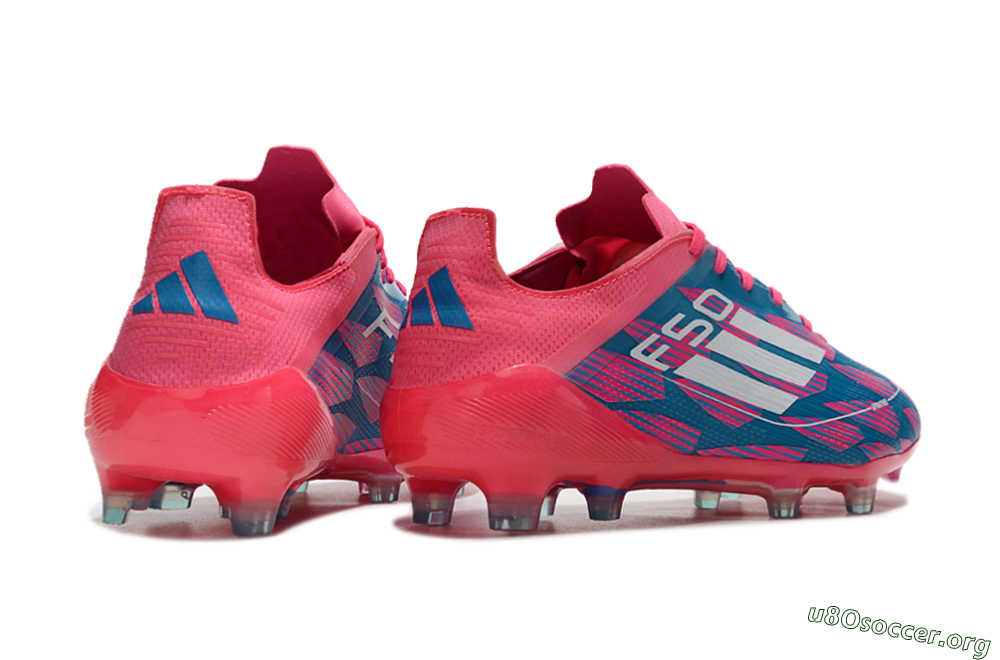 Adidas F50 Elite FG Football Boots - Pink/Blue/White 6