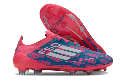 Adidas F50 Elite FG Football Boots - Pink/Blue/White