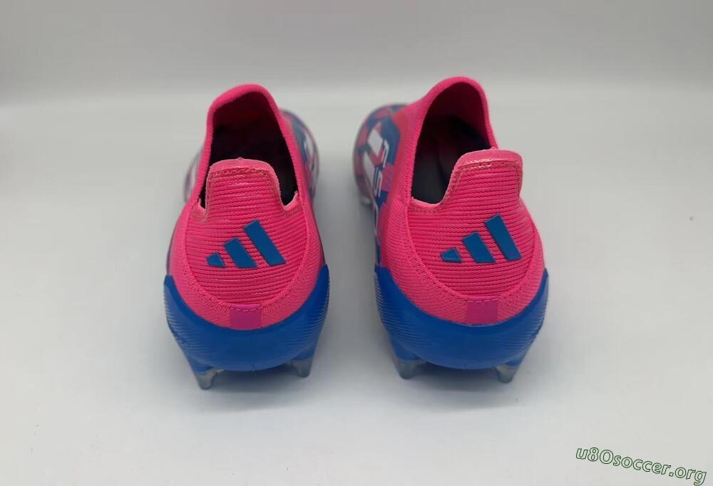 Adidas F50 Elite Laceless FG Football Boots - Blue/Pink/White