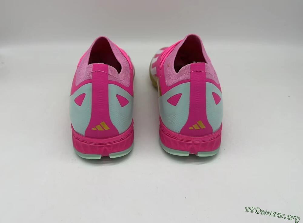 Adidas X 23 Crazyfast.1 TF Football Shoes - Pink/White/Gold