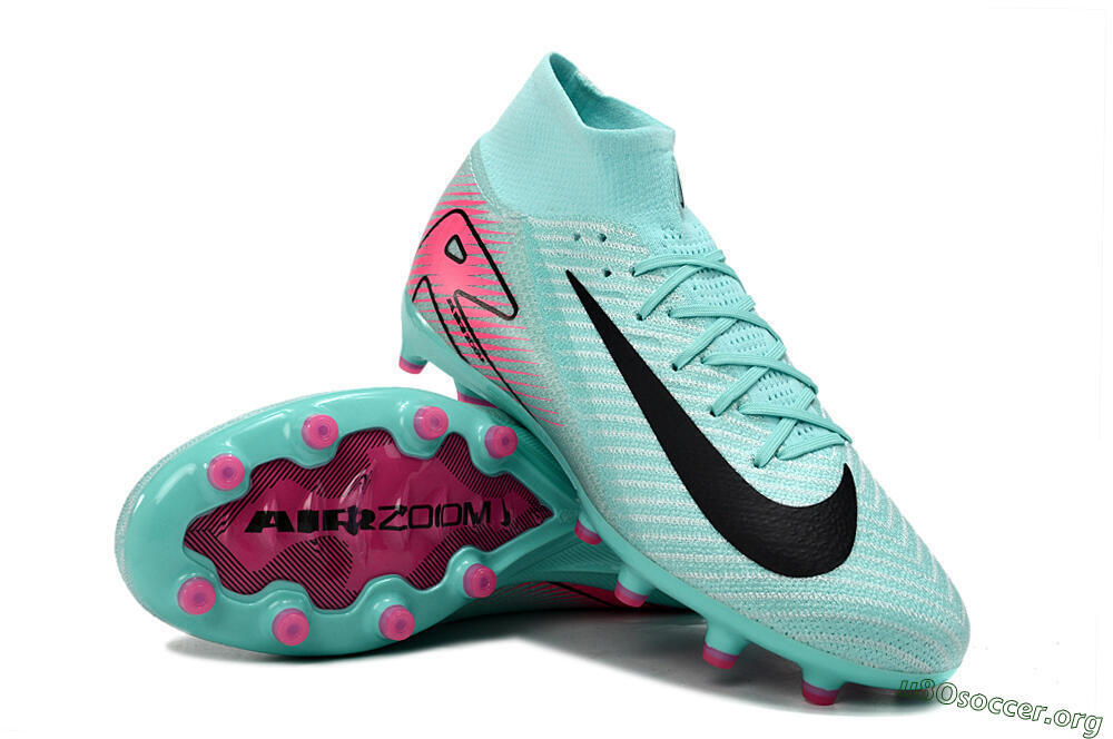 Nike Air Zoom Mercurial Superfly 10 Elite AG Football Boots - Green/Pink/Black 0