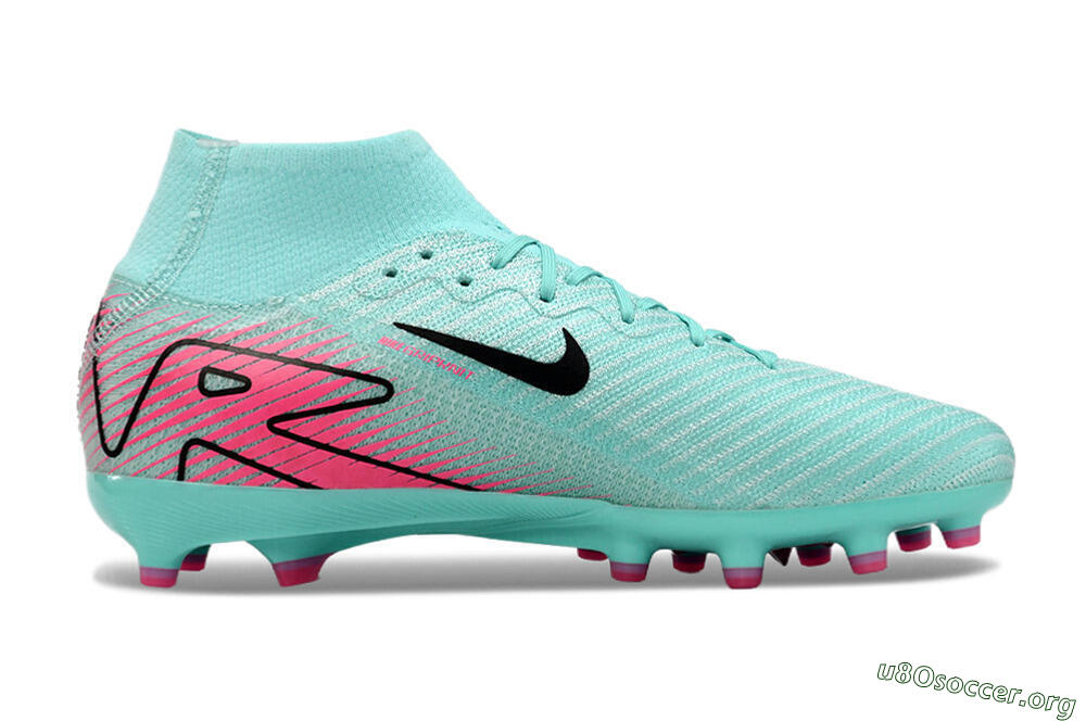 Nike Air Zoom Mercurial Superfly 10 Elite AG Football Boots - Green/Pink/Black 4