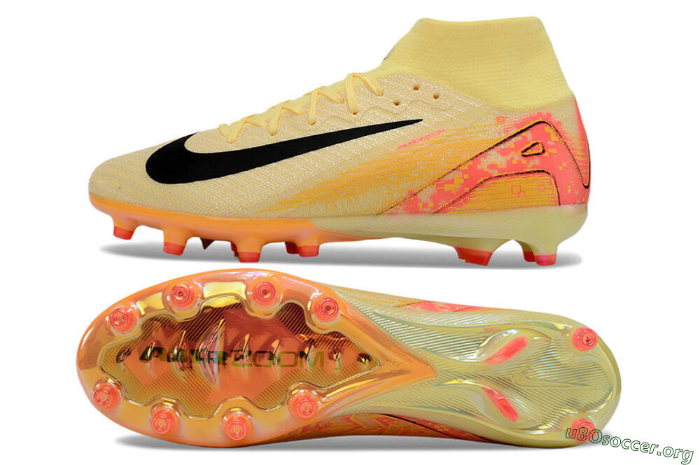 Nike Air Zoom Mercurial Superfly 10 Elite AG Football Boots - Yellow/Pink/Black 1