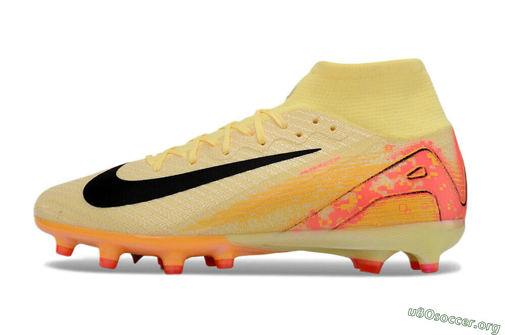 Nike Air Zoom Mercurial Superfly 10 Elite AG Football Boots - Yellow/Pink/Black 3