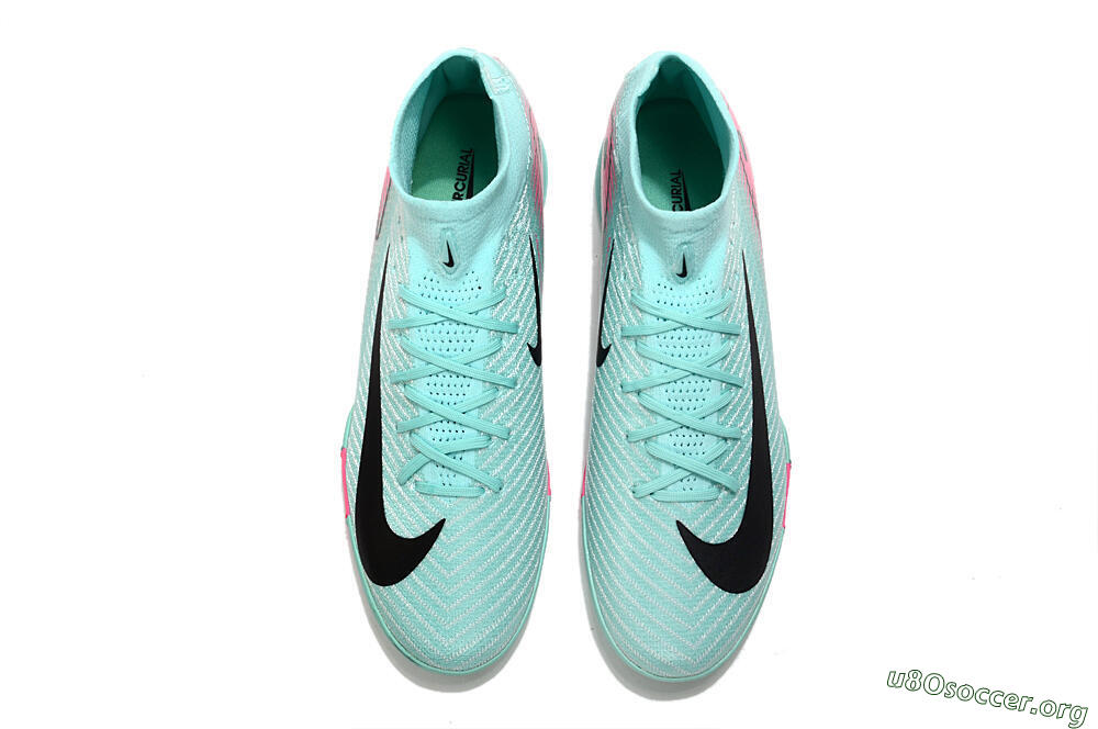 Nike Air Zoom Mercurial Superfly 10 Elite TF Football Shoes - Green/Pink/Black 5