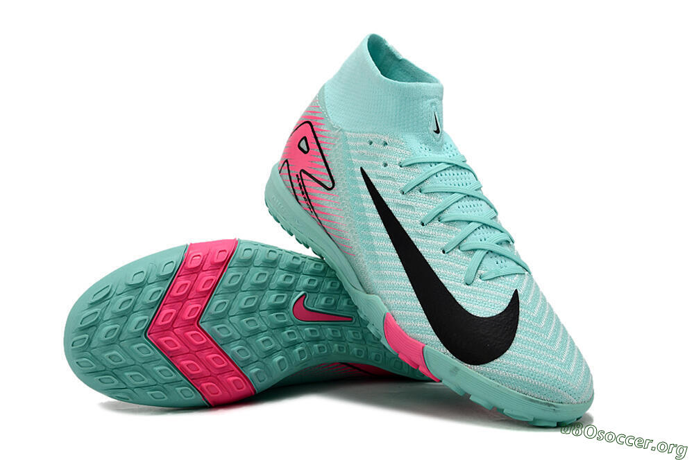 Nike Air Zoom Mercurial Superfly 10 Elite TF Football Shoes - Green/Pink/Black 0