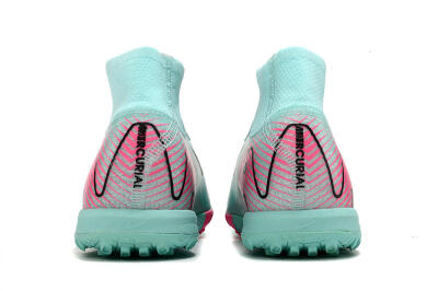 Nike Air Zoom Mercurial Superfly 10 Elite TF Football Shoes - Green/Pink/Black