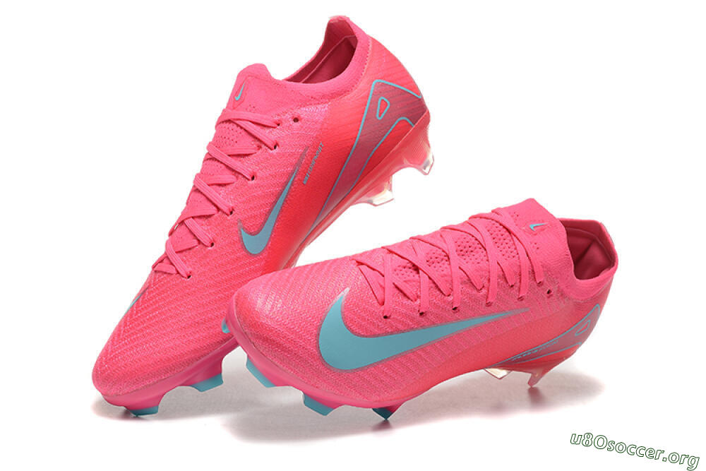 Nike Air Zoom Mercurial Vapor 16 Elite FG Football Boots - Pink/Mint 6