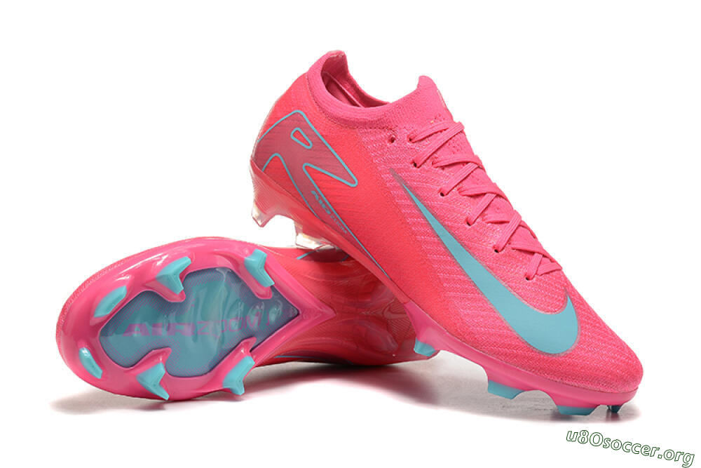 Nike Air Zoom Mercurial Vapor 16 Elite FG Football Boots - Pink/Mint 4