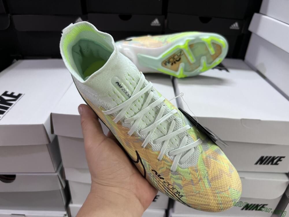 Nike Air Zoom Mercurial Superfly 9 Elite FG Football Boots - Blue/Green