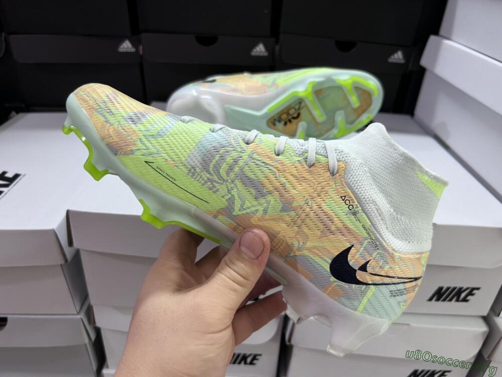 Nike Air Zoom Mercurial Superfly 9 Elite FG Football Boots - Blue/Green