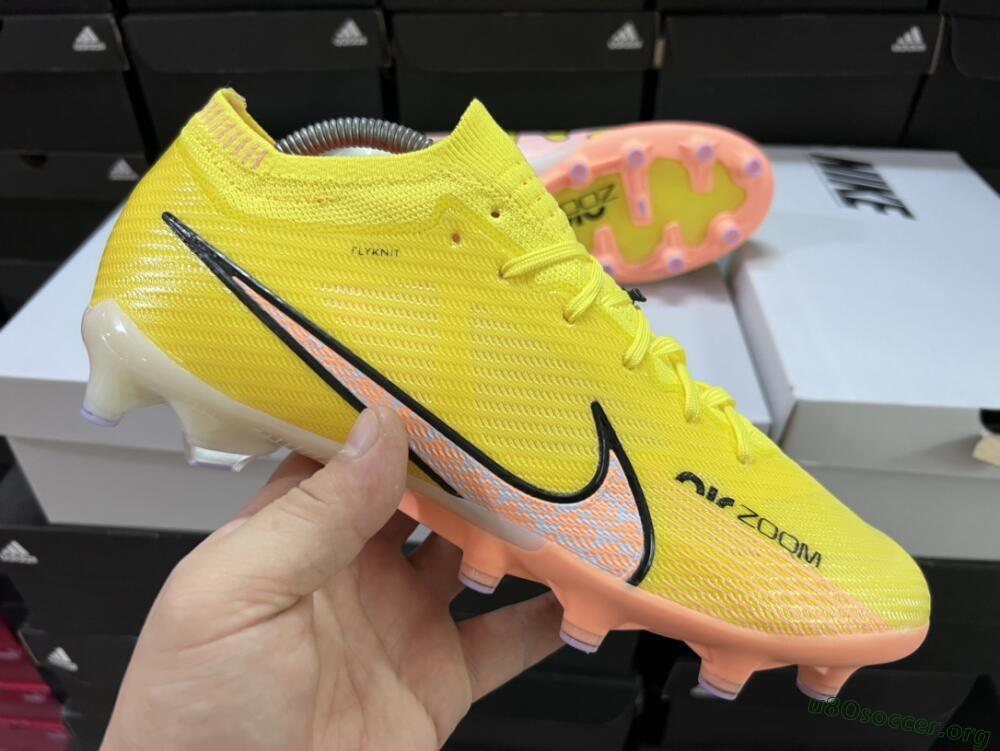 Nike Air Zoom Mercurial Vapor 15 Elite AG Football Boots - Yellow/Pink