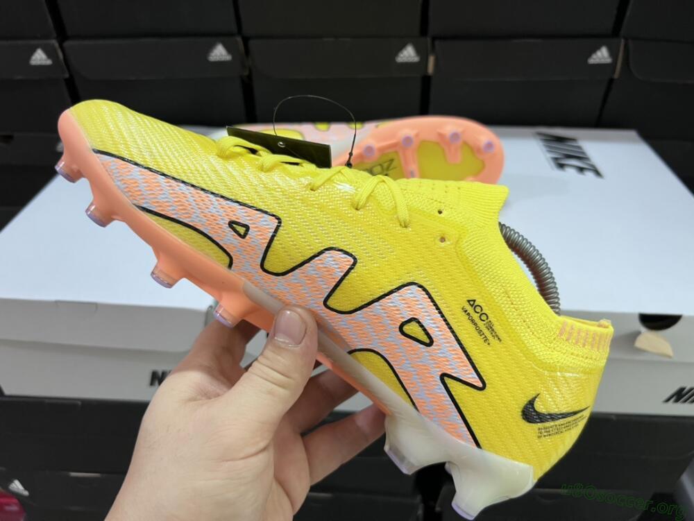 Nike Air Zoom Mercurial Vapor 15 Elite AG Football Boots - Yellow/Pink