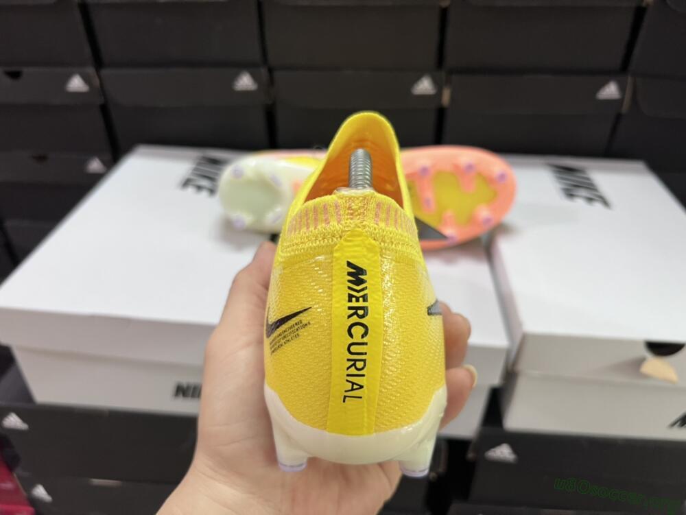 Nike Air Zoom Mercurial Vapor 15 Elite AG Football Boots - Yellow/Pink