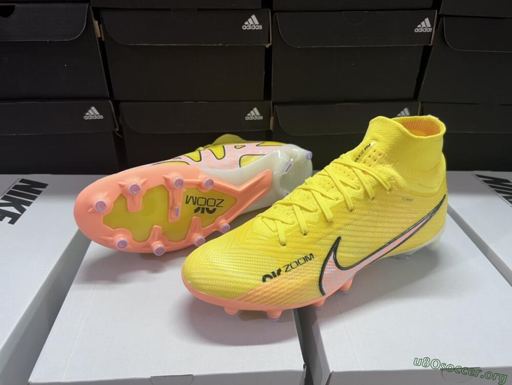 Nike Air Zoom Mercurial Superfly 9 Elite FG Football Boots - Yellow/Pink