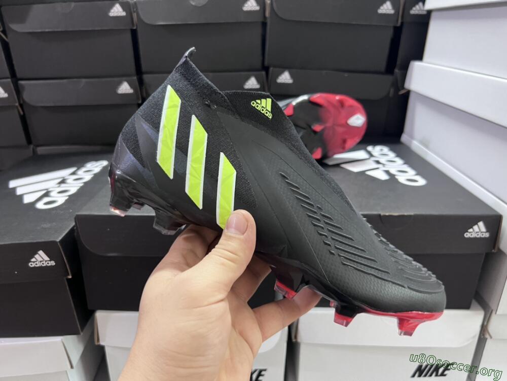 Adidas Predator Edge Geometric+ FG Football Boots - Black/Yellow/Red