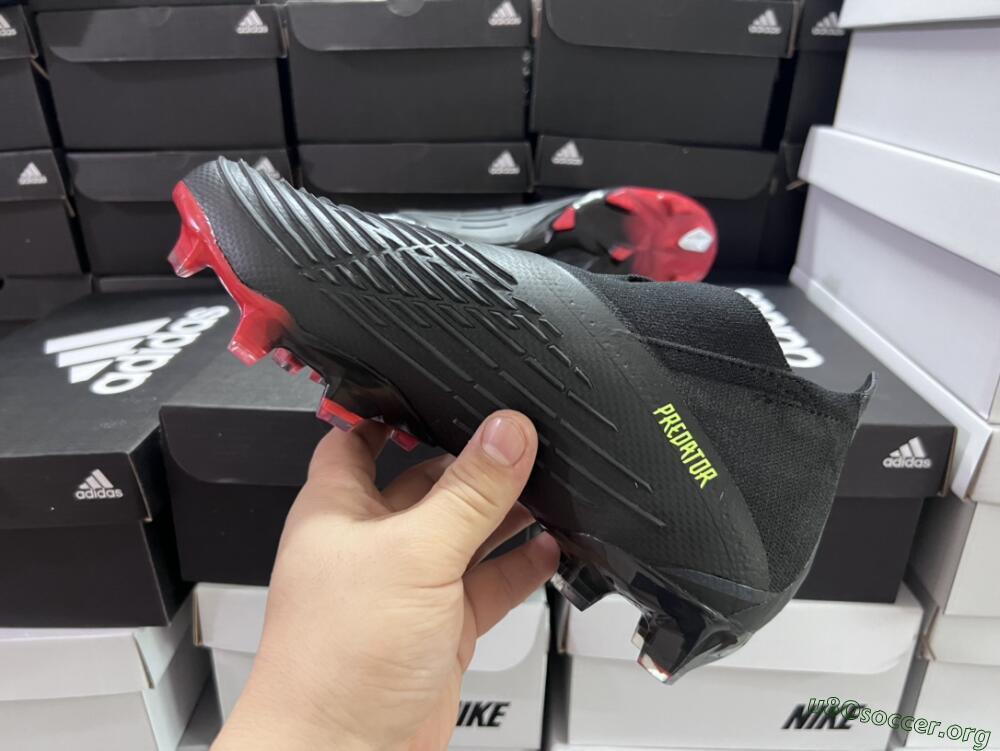 Adidas Predator Edge Geometric+ FG Football Boots - Black/Yellow/Red